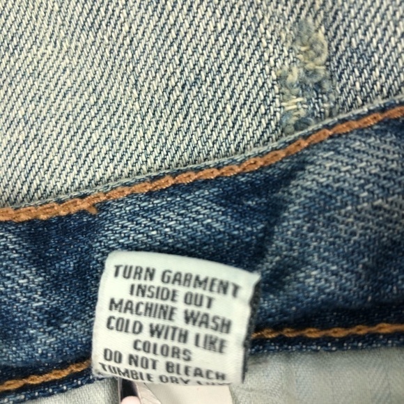 ABERCROMBIE & FITCH Women’s Blue Jean Sz 4 Distressed - Picture 6 of 12